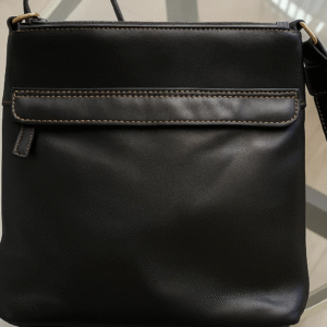 Jack Georges Dark Brown Leather Voyager Cross Body Bag with Adjustable Strap